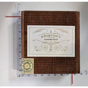 Empty Cigar box for Crafts Storage Purse Making Guitars Juggling Trinkets Herb